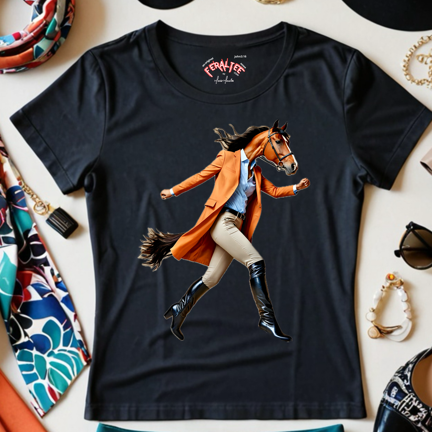 JUMENT Women's Midweight Cotton Tee - 6 Colors Available