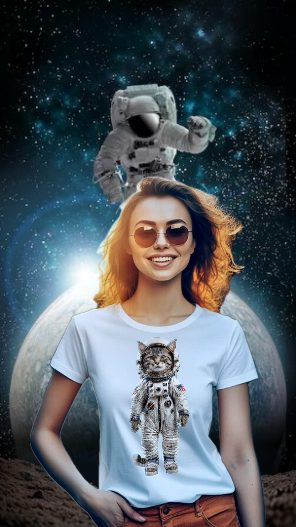 MAURICE/ SPACE COWBOY- Camiseta Unisex de Algodón Ultra Fino