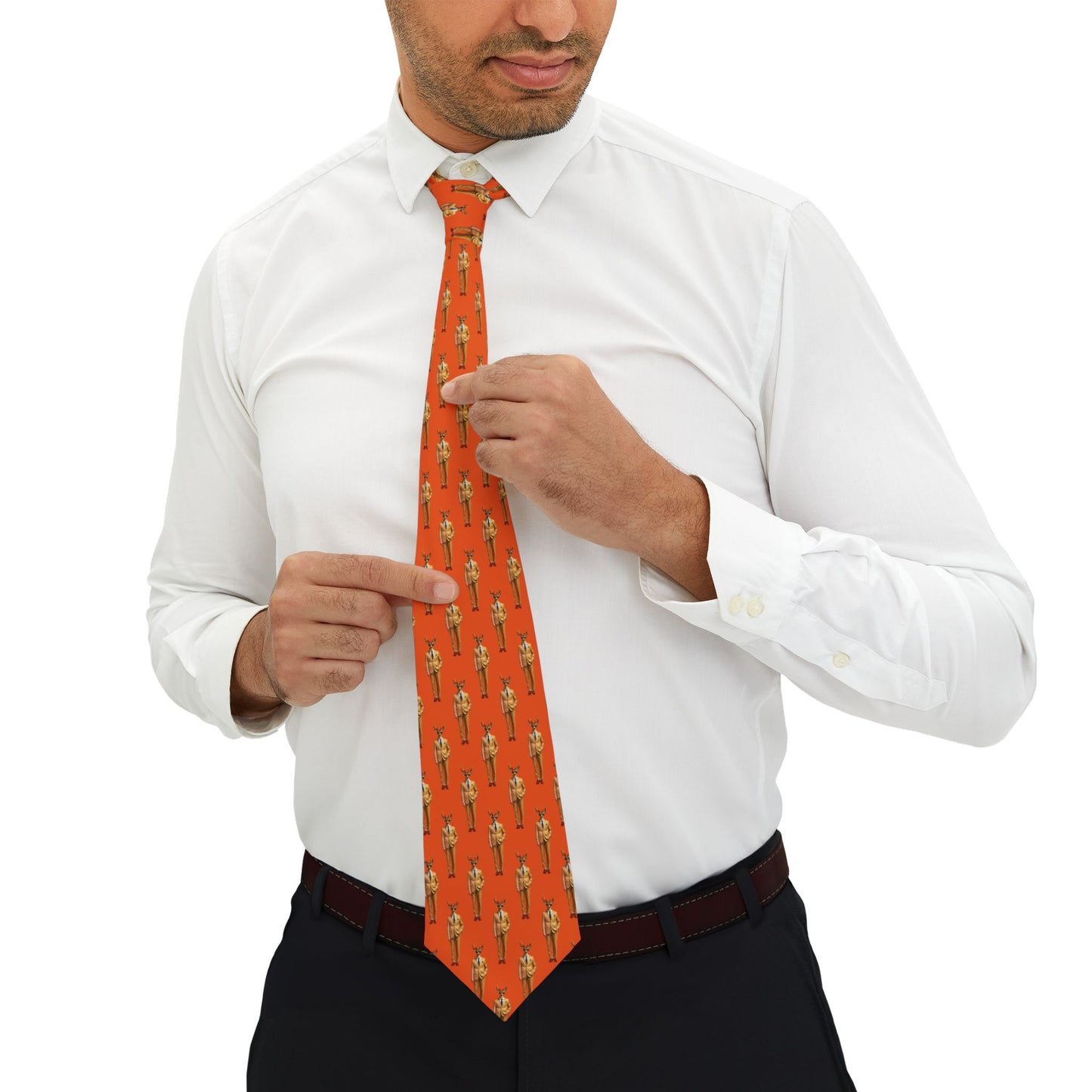 Corbata personalizada con diseño escalonado