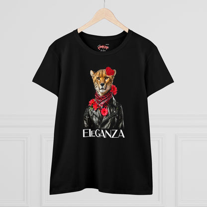ELEGANZA Women's Midweight Cotton Tee
