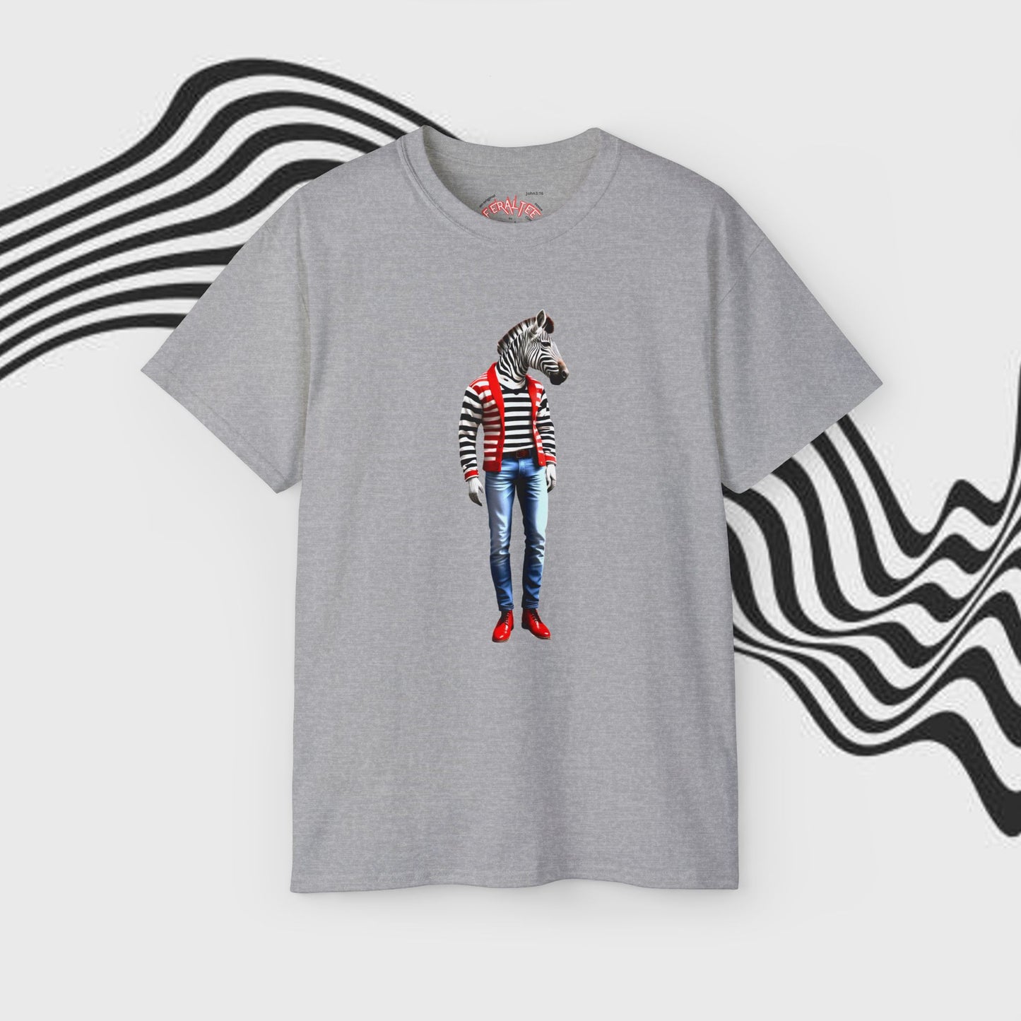 ZEBRO- Camiseta Unisex de Algodón Ultra Fino