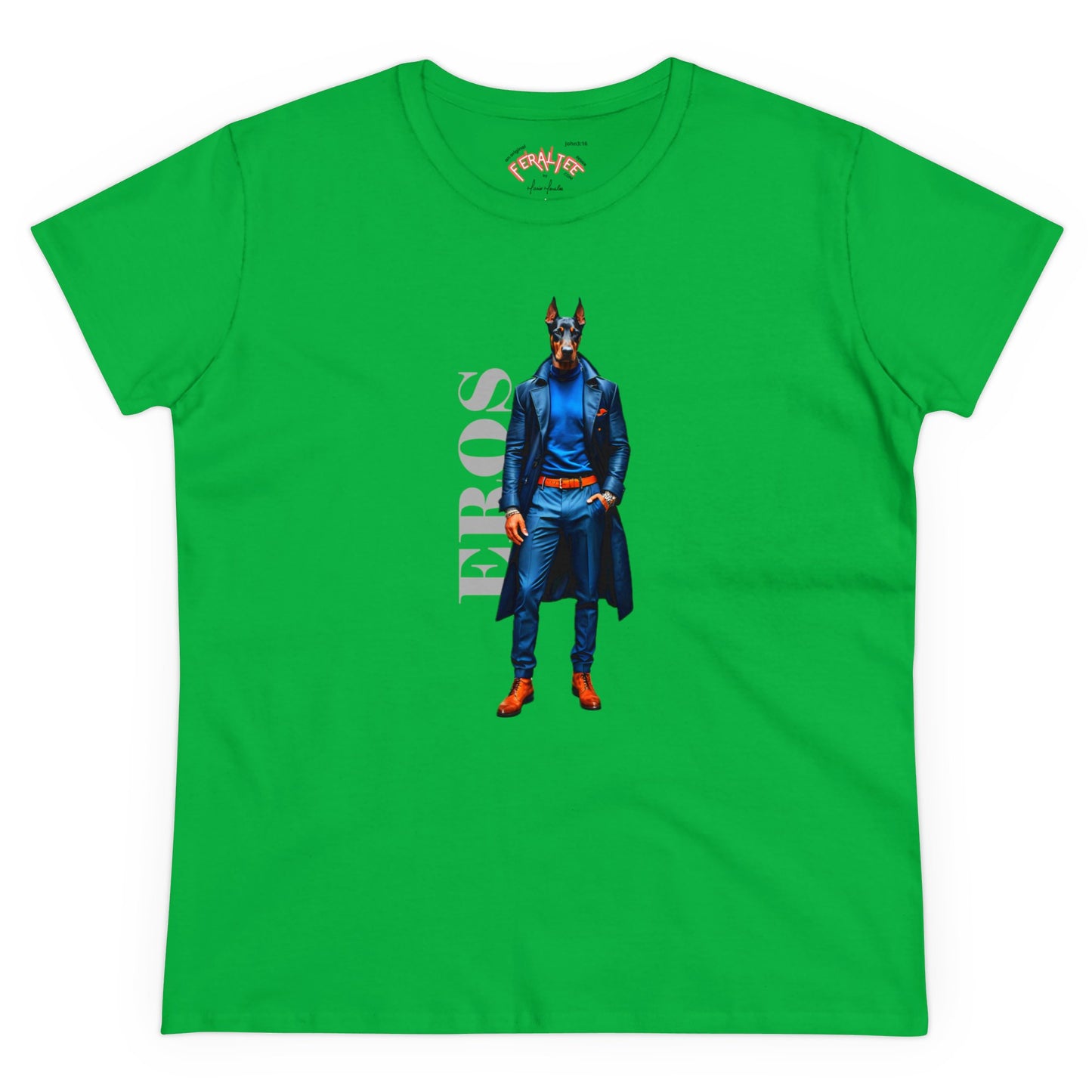 Camiseta de algodón de peso medio para mujer EROS 