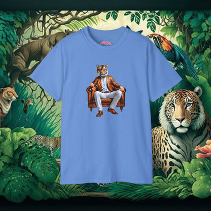 CROUCHING TIGER- Camiseta Unisex de Algodón Ultra Fino