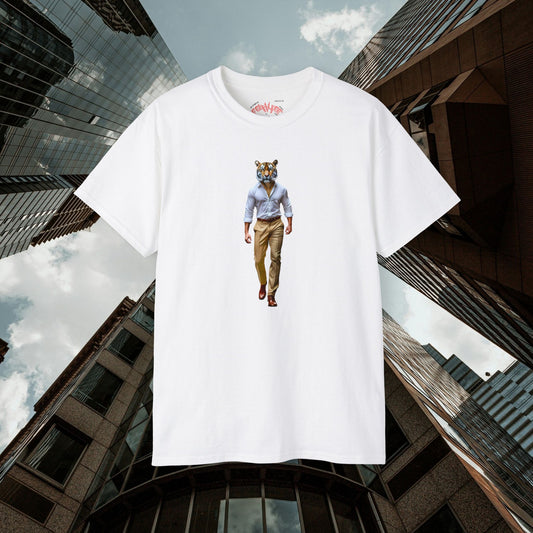 POUNCE- Camiseta Unisex de Algodón Ultrafino