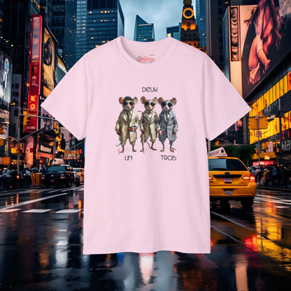 THREE BLIND MICE- Camiseta Unisex de Algodón Ultra Fino