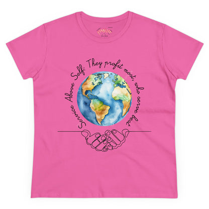 T-SHIRT WOMEN's Midweight Cotton Tee - Semi Fitted