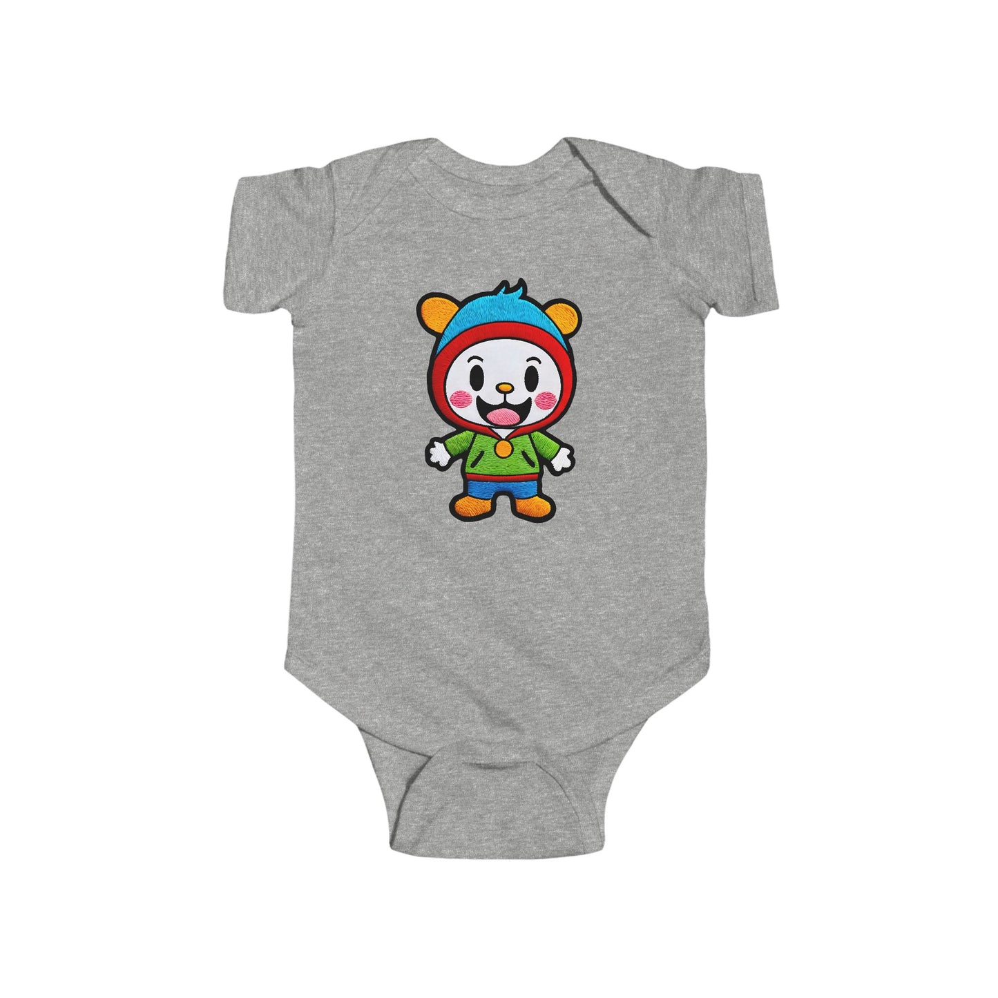 SMILEY Infant Fine Jersey Bodysuit NB: 0 - 24 mo