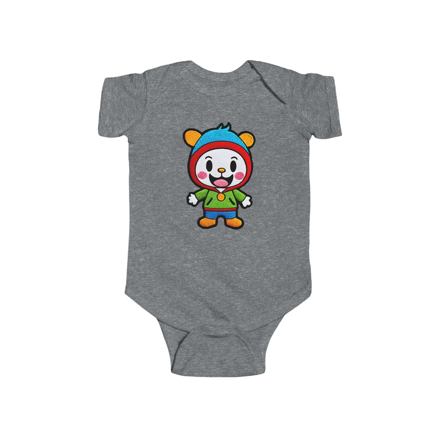 SMILEY Infant Fine Jersey Bodysuit NB: 0 - 24 mo