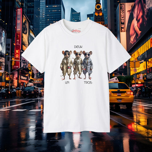 THREE BLIND MICE- Camiseta Unisex de Algodón Ultra Fino