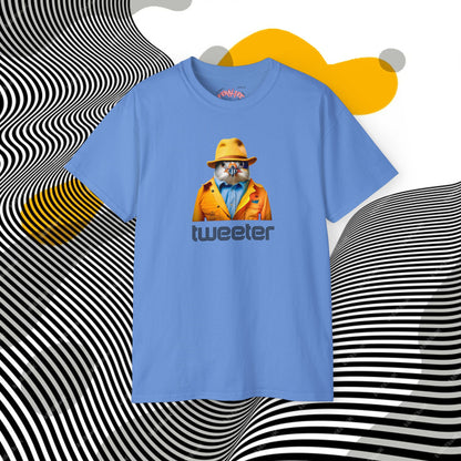 TWEETER- Camiseta Unisex de Algodón Ultra Fino