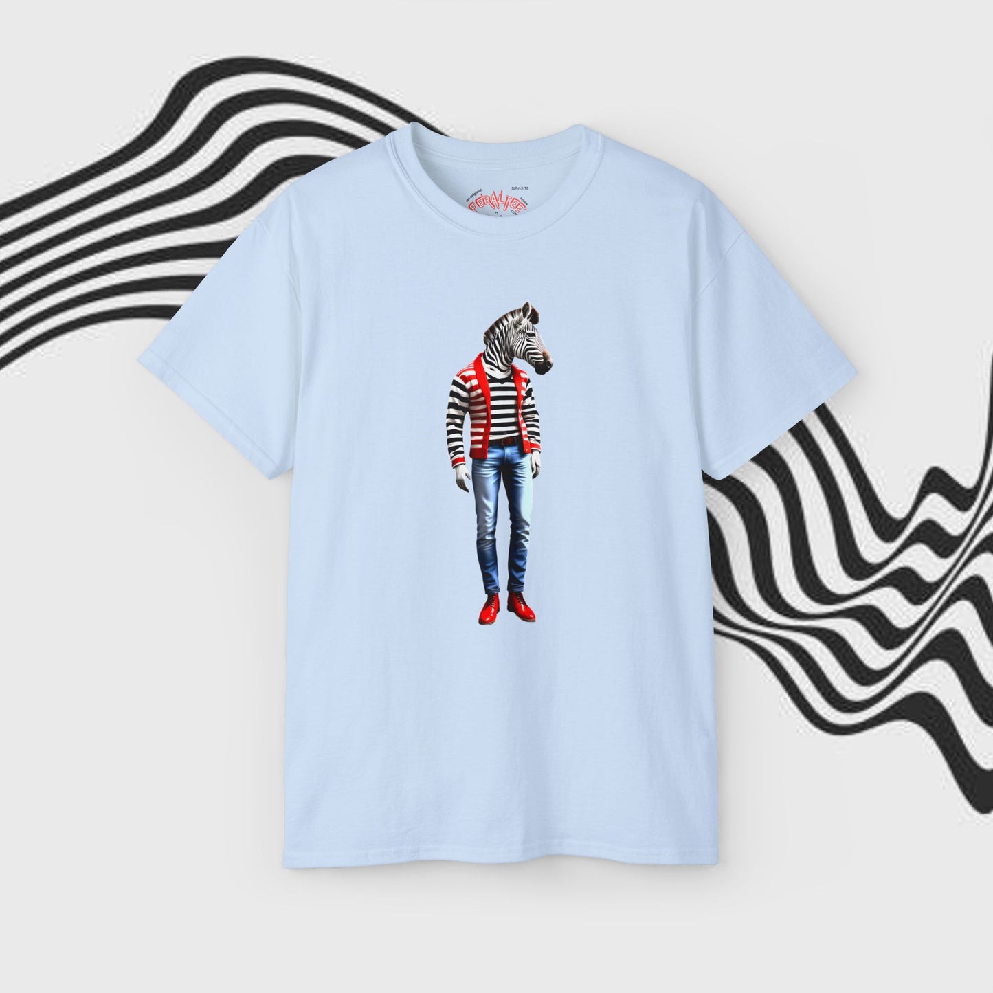 ZEBRO- Camiseta Unisex de Algodón Ultra Fino