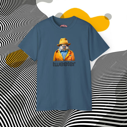 TWEETER- Camiseta Unisex de Algodón Ultra Fino