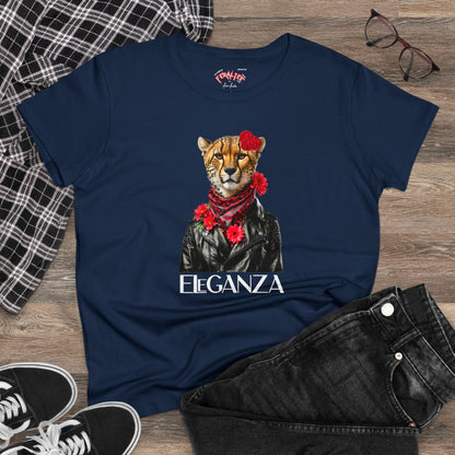 Camiseta de algodón de peso medio para mujer ELEGANZA 2 
