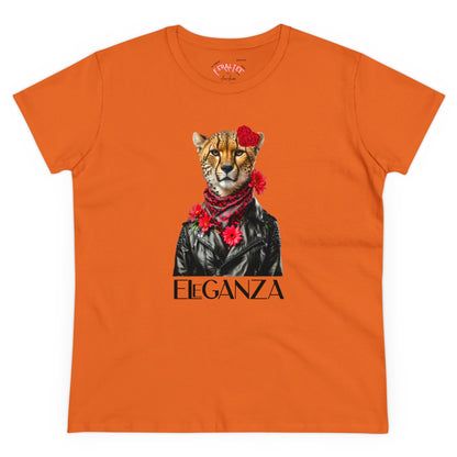 Camiseta de algodón de peso medio para mujer ELEGANZA 2 
