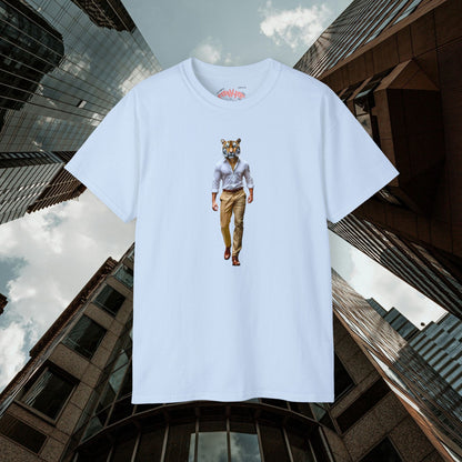 POUNCE- Camiseta Unisex de Algodón Ultrafino