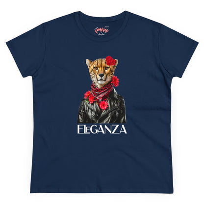 Camiseta de algodón de peso medio para mujer ELEGANZA 2 