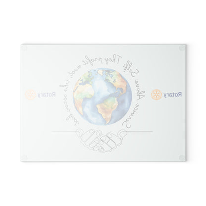 GLASS CUTTING BOARD- Inspirational Kitchen Decor