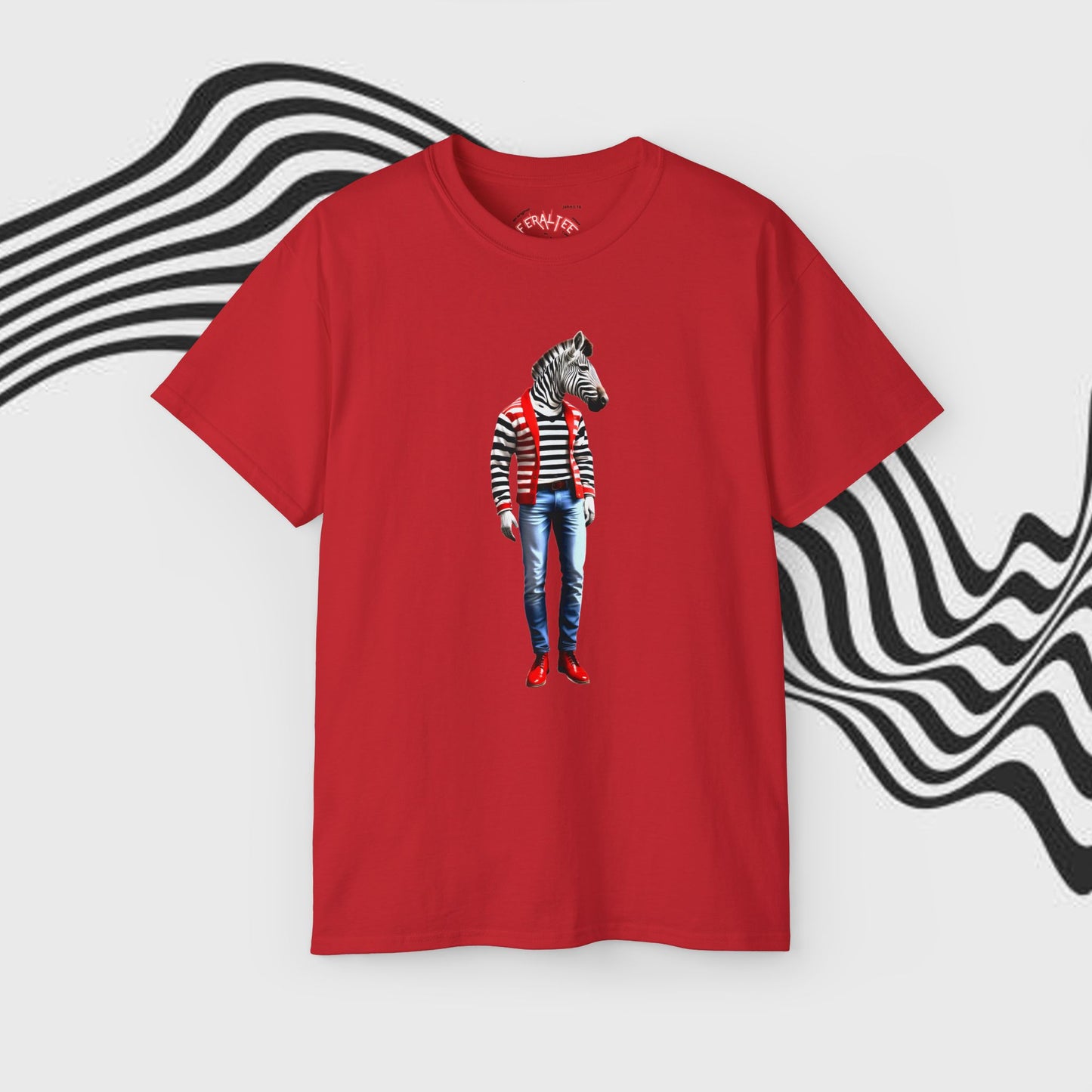 ZEBRO- Camiseta Unisex de Algodón Ultra Fino