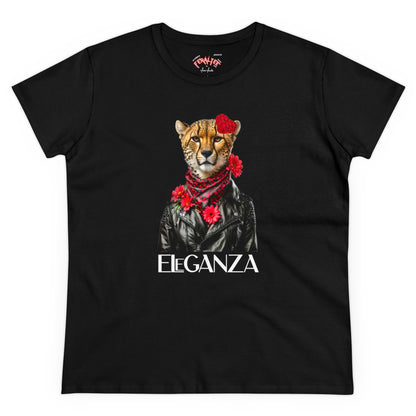 Camiseta de algodón de peso medio para mujer ELEGANZA 2 