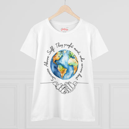 T-SHIRT WOMEN's Midweight Cotton Tee - Semi Fitted