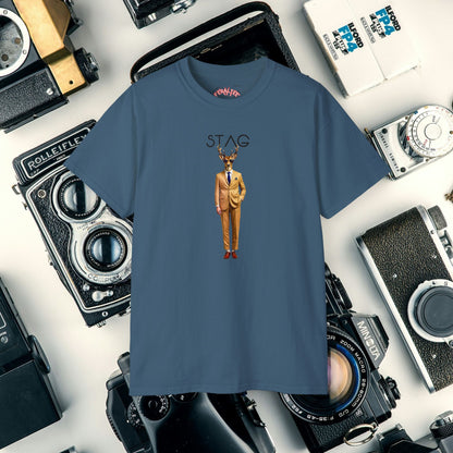 STAG -Camiseta Unisex de AlgodónUltra Fino 