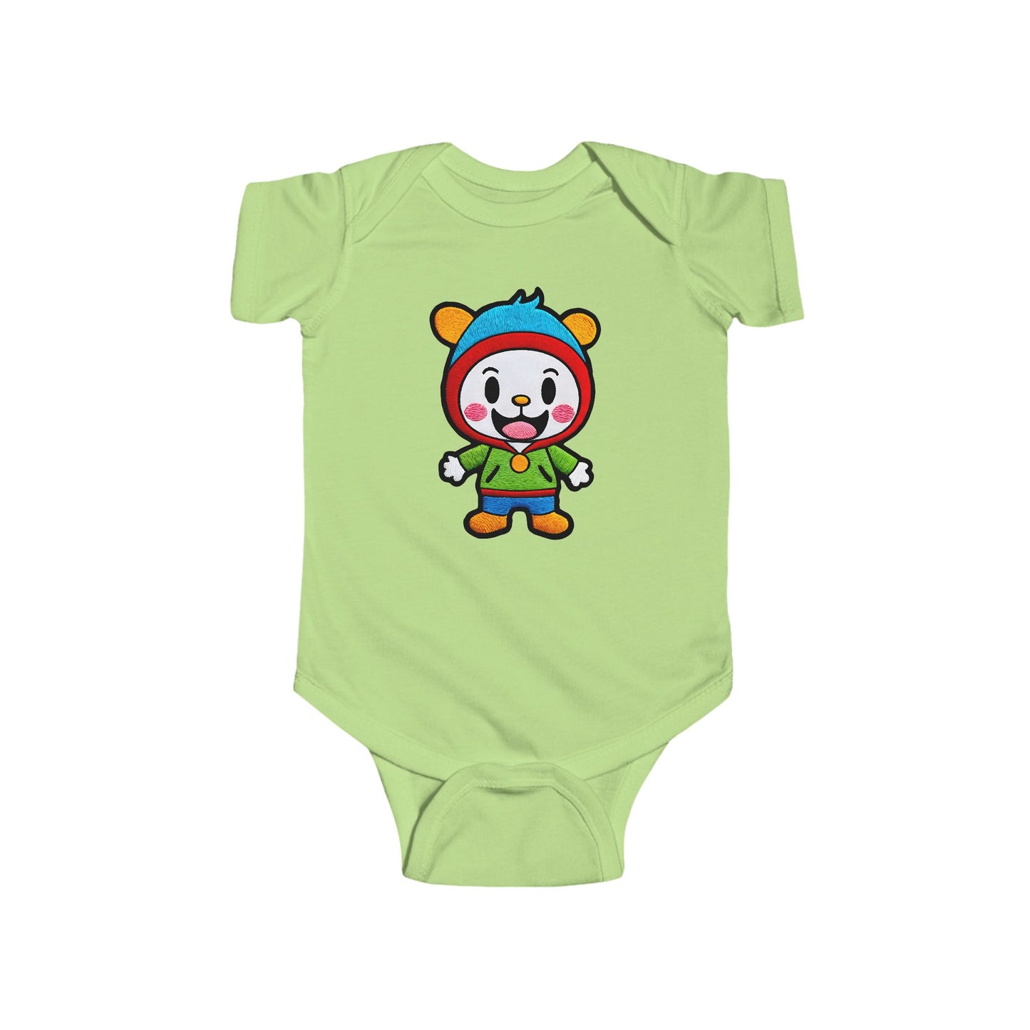 SMILEY Infant Fine Jersey Bodysuit NB: 0 - 24 mo