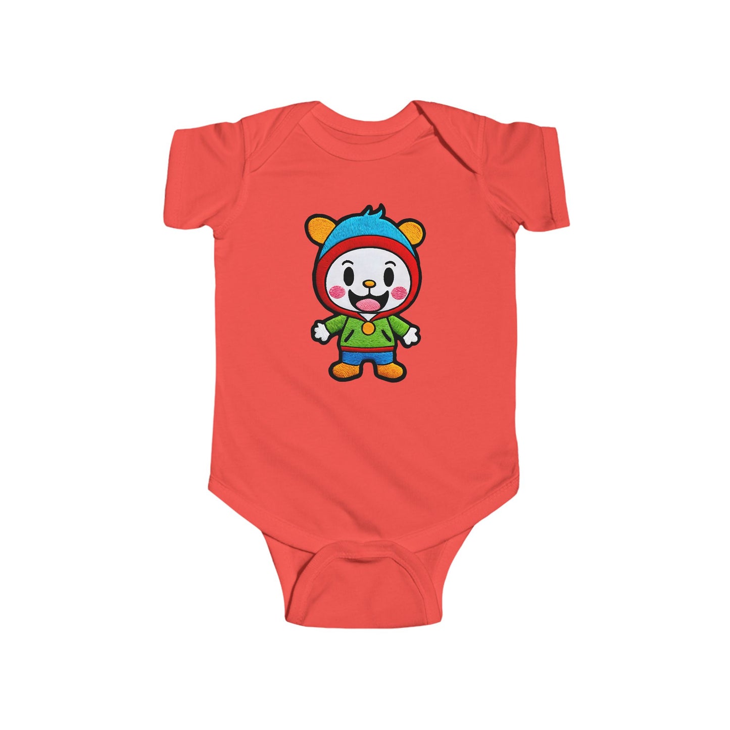 SMILEY Infant Fine Jersey Bodysuit NB: 0 - 24 mo