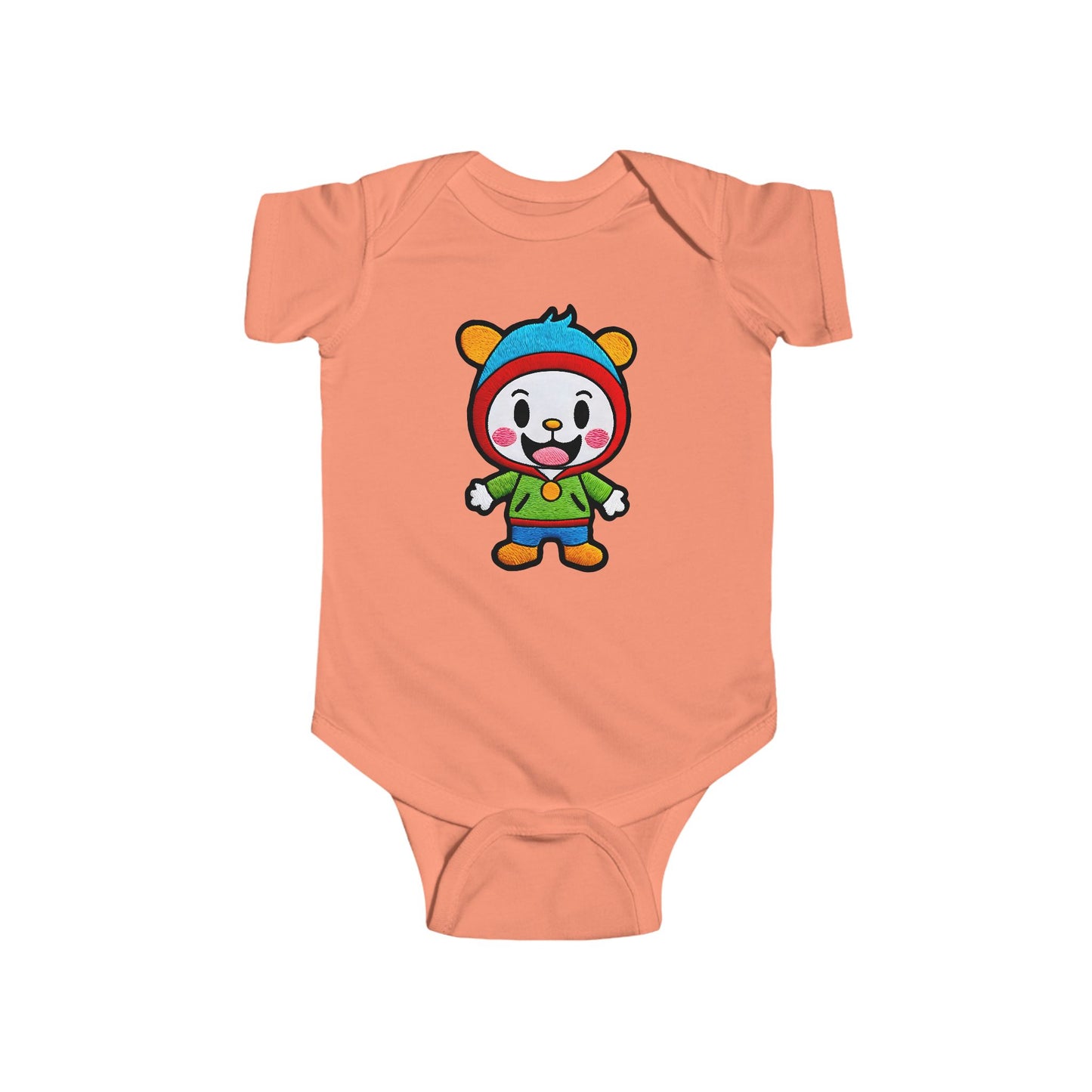 SMILEY Infant Fine Jersey Bodysuit NB: 0 - 24 mo
