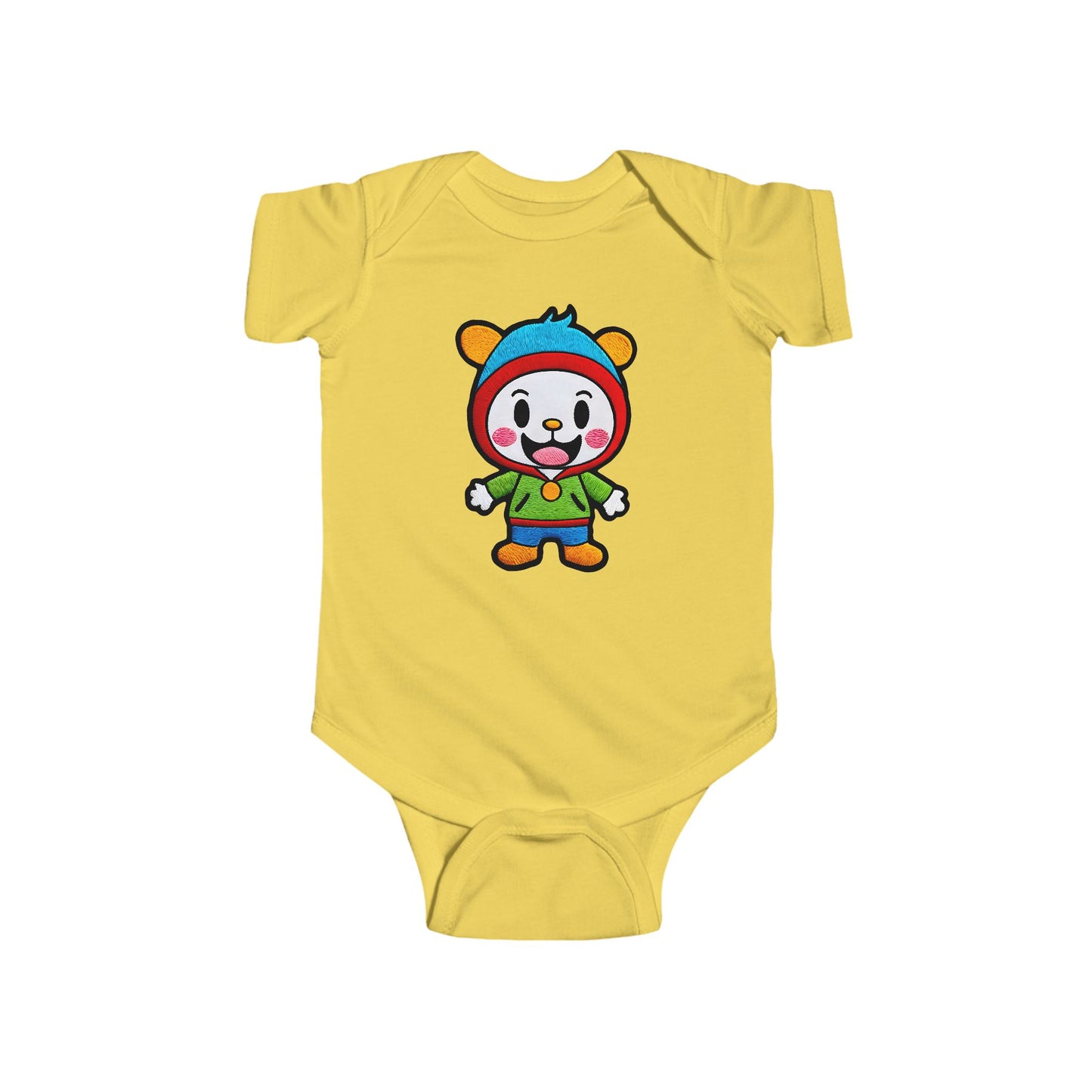 SMILEY Infant Fine Jersey Bodysuit NB: 0 - 24 mo