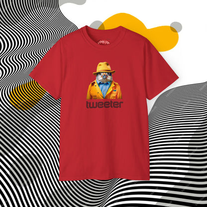 TWEETER- Camiseta Unisex de Algodón Ultra Fino