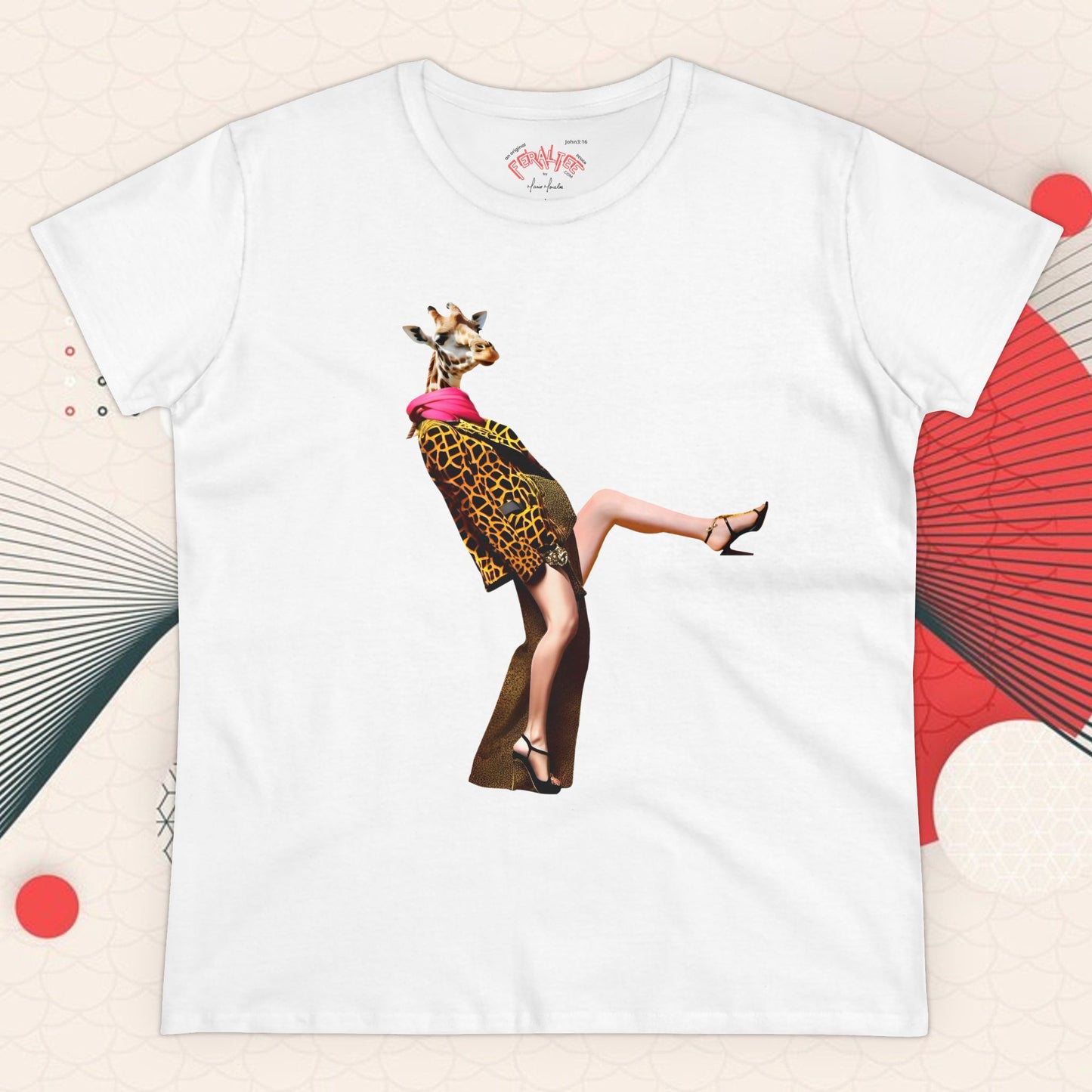Camiseta de algodón de peso medio para mujer de ALTA MODA