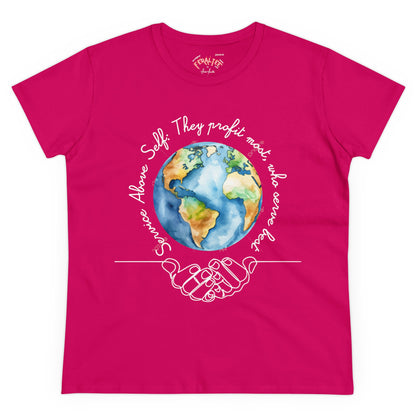 T-SHIRT WOMEN's Midweight Cotton Tee - Semi Fitted