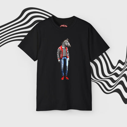 ZEBRO- Camiseta Unisex de Algodón Ultra Fino
