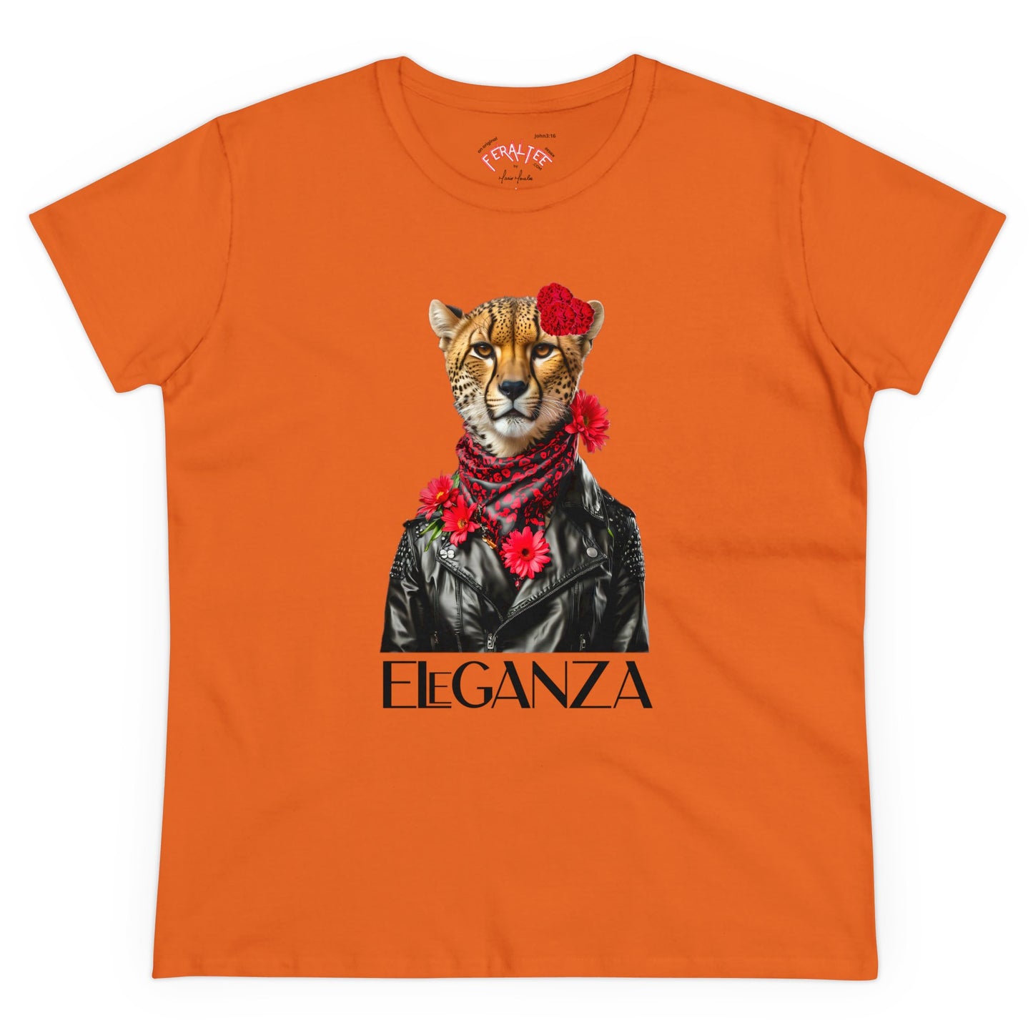 ELEGANZA Women's Midweight Cotton Tee