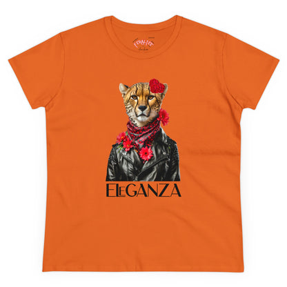 ELEGANZA Women's Midweight Cotton Tee