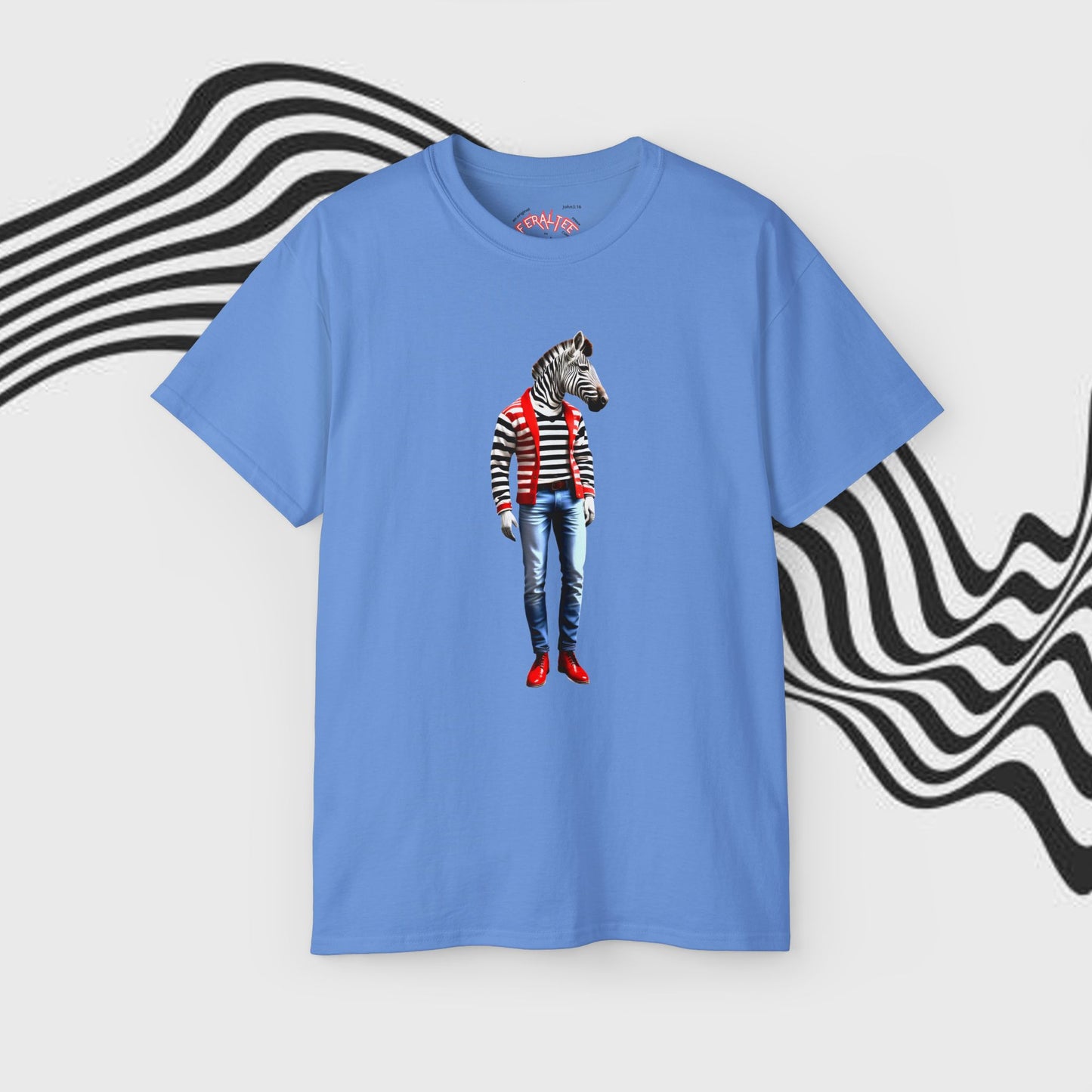 ZEBRO- Camiseta Unisex de Algodón Ultra Fino