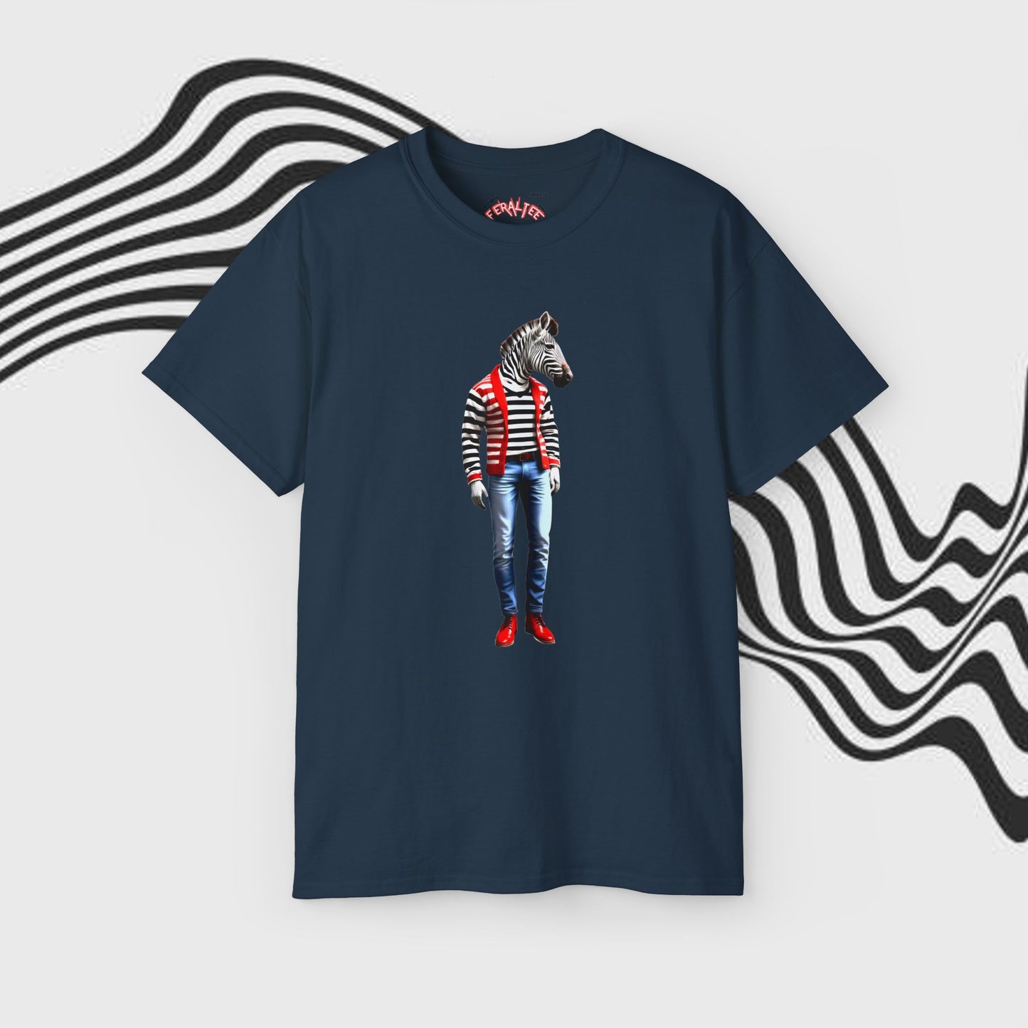 ZEBRO- Camiseta Unisex de Algodón Ultra Fino