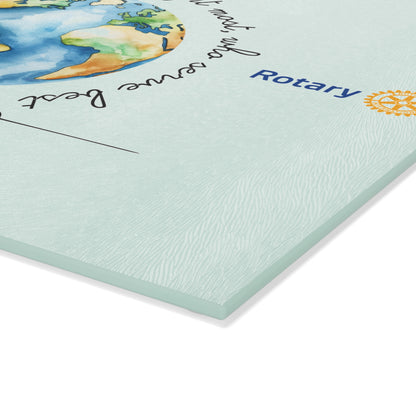 GLASS CUTTING BOARD- Inspirational Kitchen Decor
