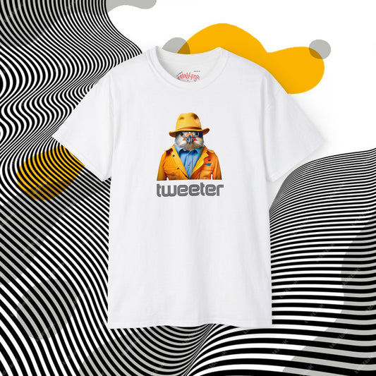 TWEETER- Camiseta Unisex de Algodón Ultra Fino