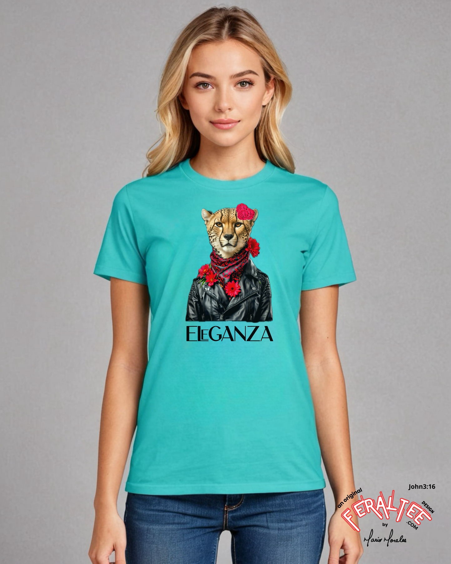 Camiseta de manga corta juvenil ELEGANZA