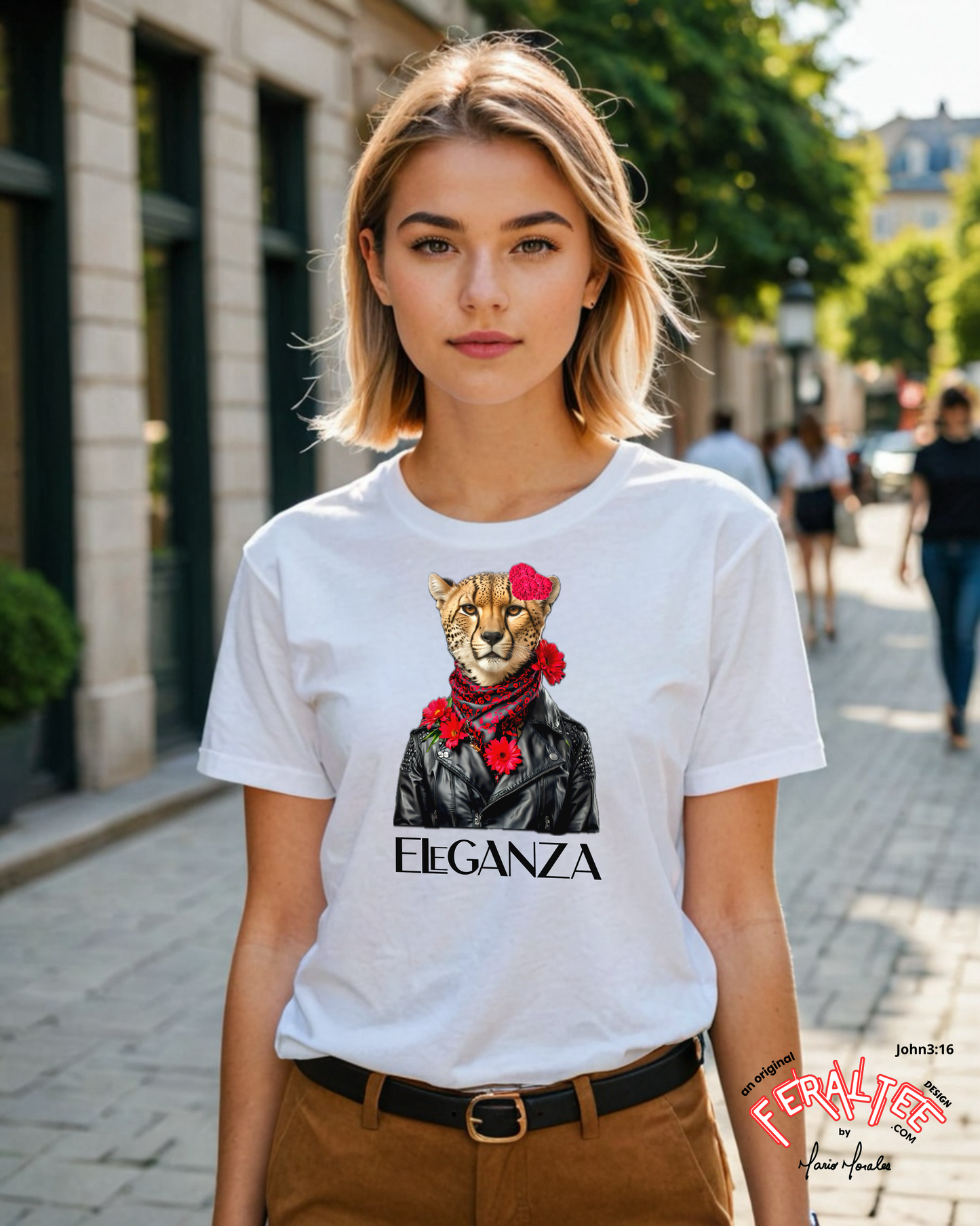 Camiseta de manga corta juvenil ELEGANZA