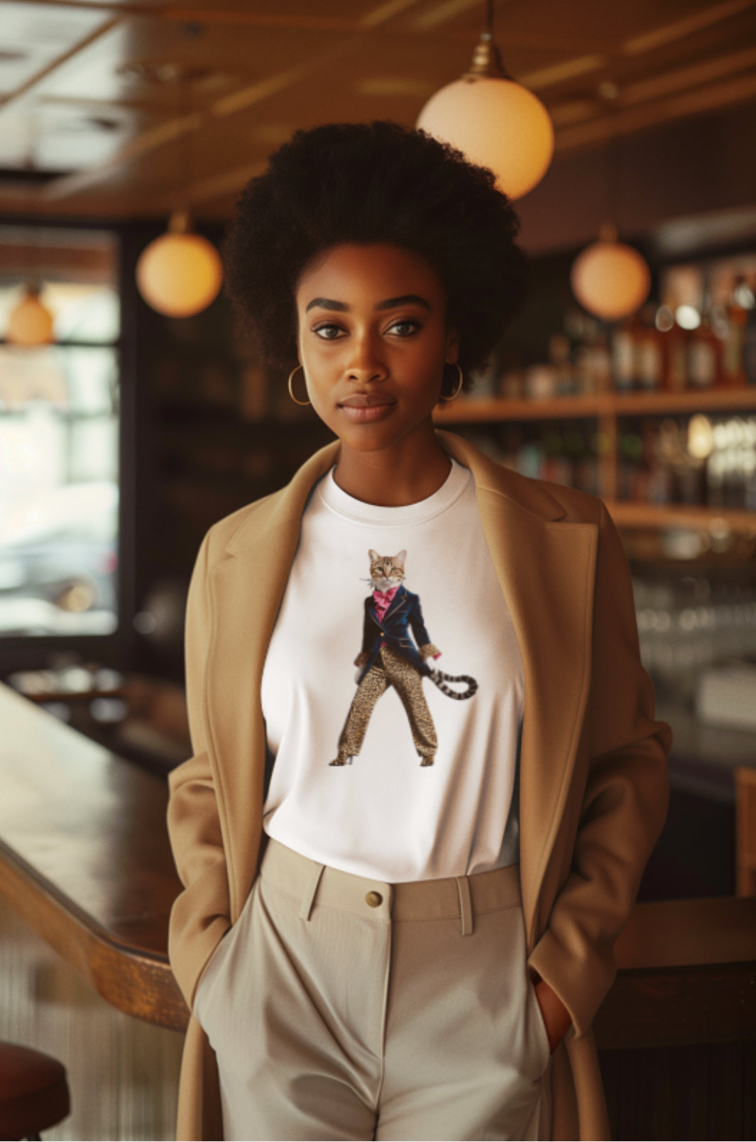 FELIS- Camiseta Unisex de Algodón Ultra Fino