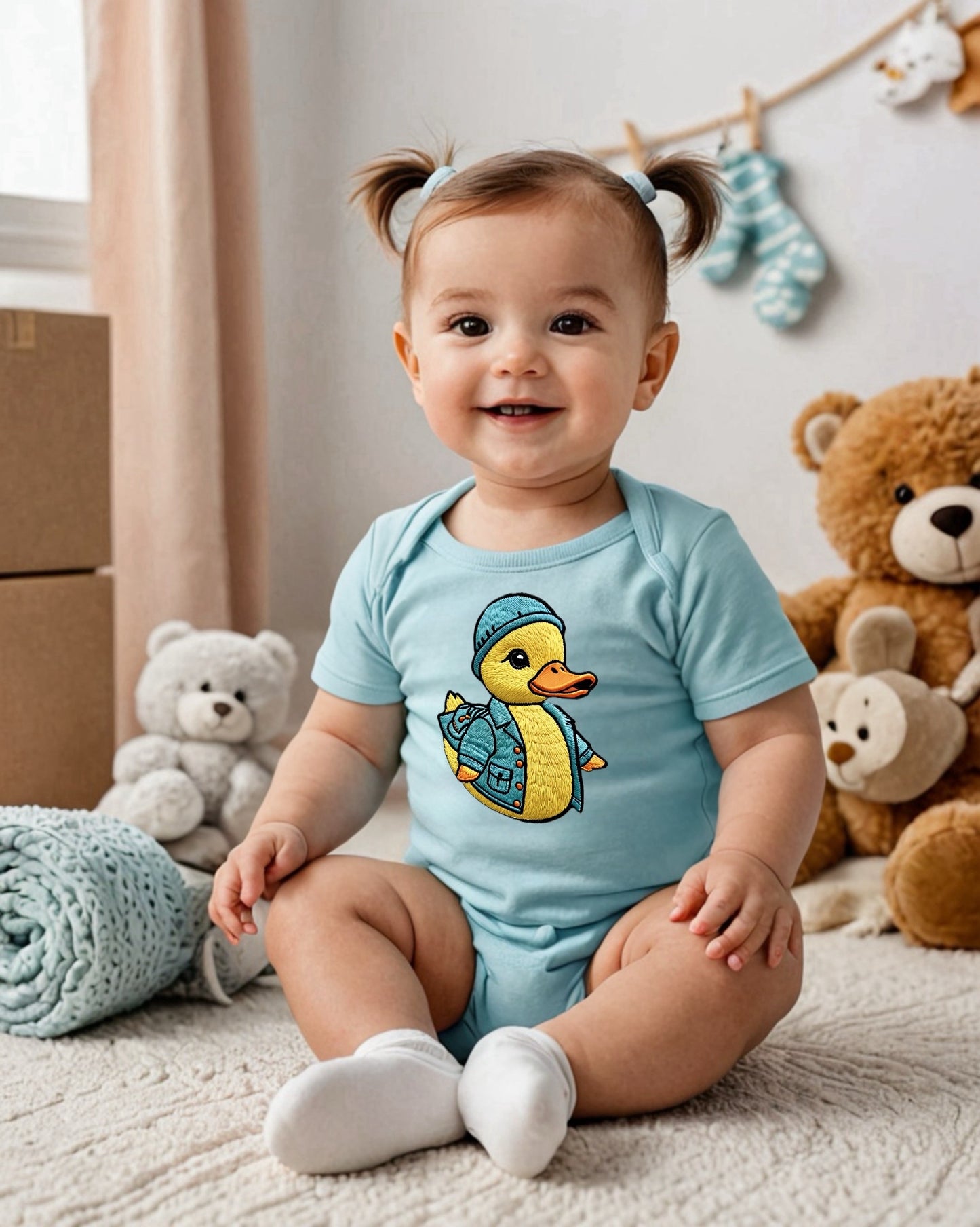 SQUEAKY Fine Jersey Bodysuit NB: 0 - 24 Mo